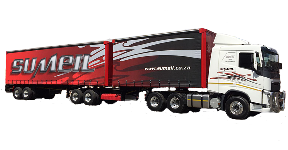 sumeil truck sumeil.co.za branded truck